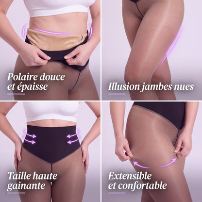 Collant Polaire Sculptant | Effet Peau Nue