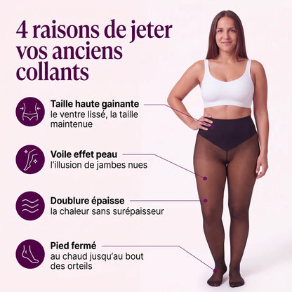 Collant Polaire Sculptant | Effet Peau Nue