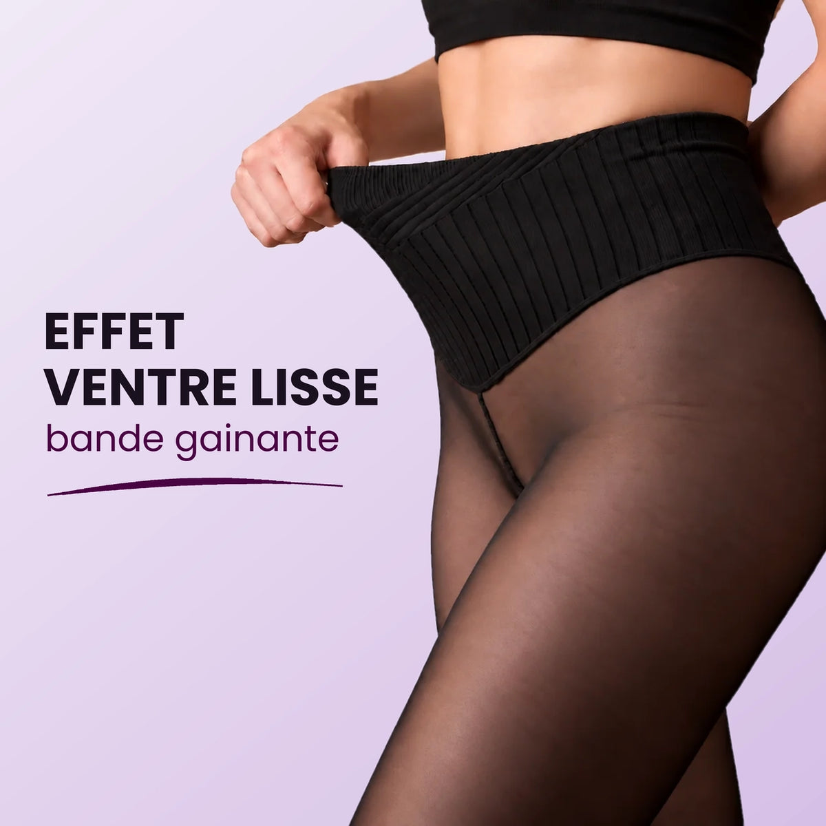 Collant Polaire Sculptant | Effet Peau Nue