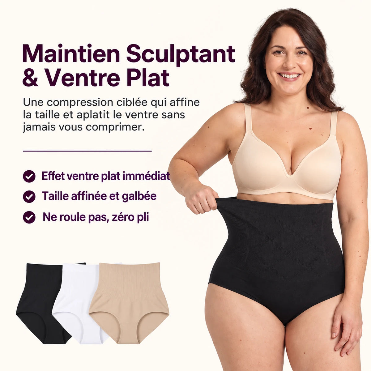 Culotte Ultra-Gainante Taille Haute - Compression 360°