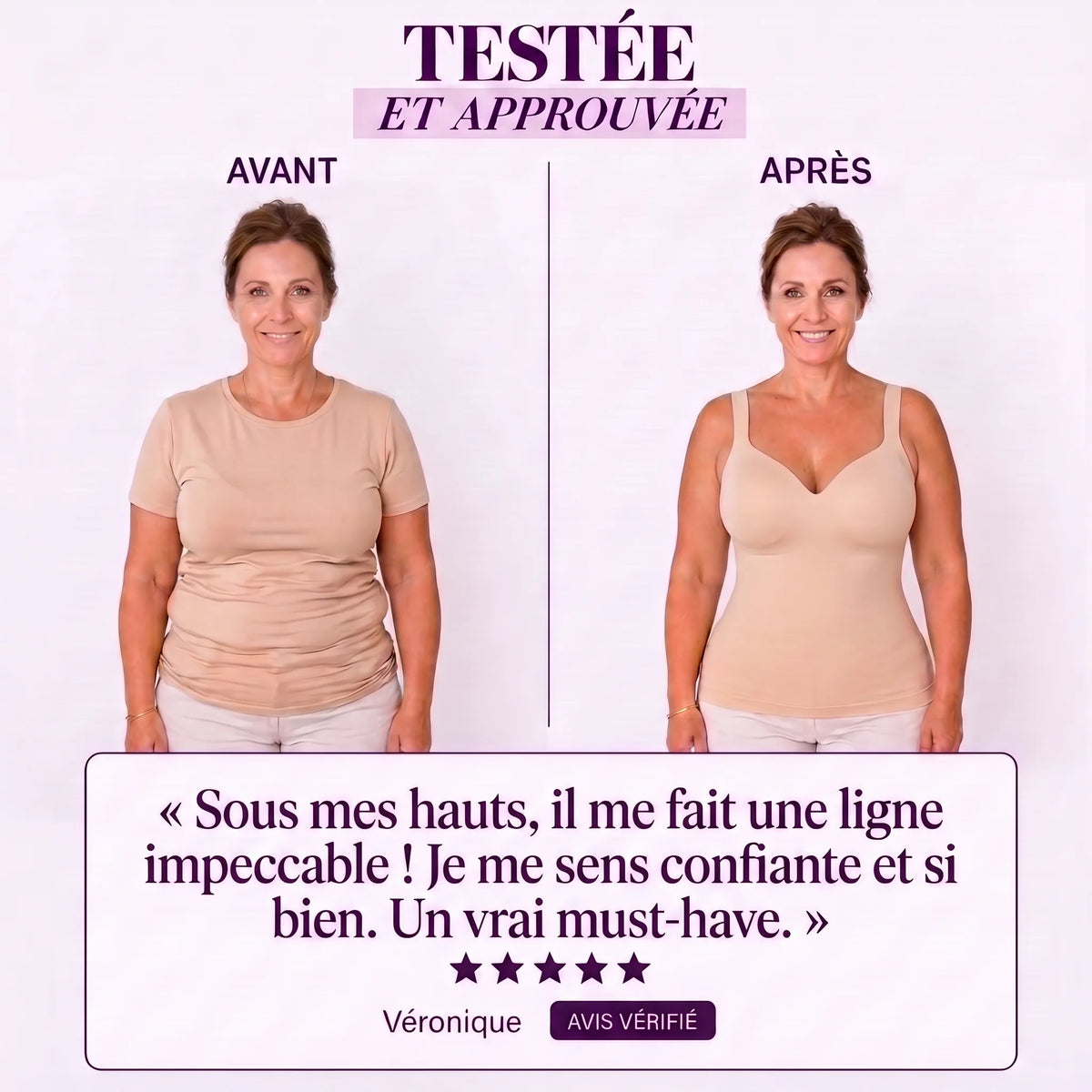 Débardeur Amincissant à Soutien-Gorge Intégré