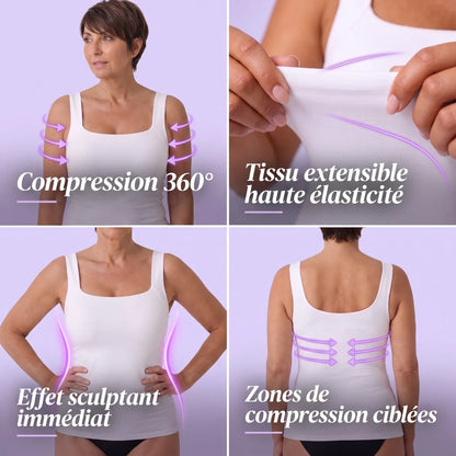Débardeur Sculptant à Soutien-Gorge Intégré