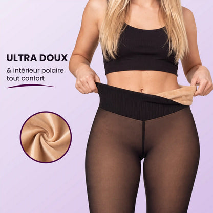 Collant Polaire Sculptant | Effet Peau Nue